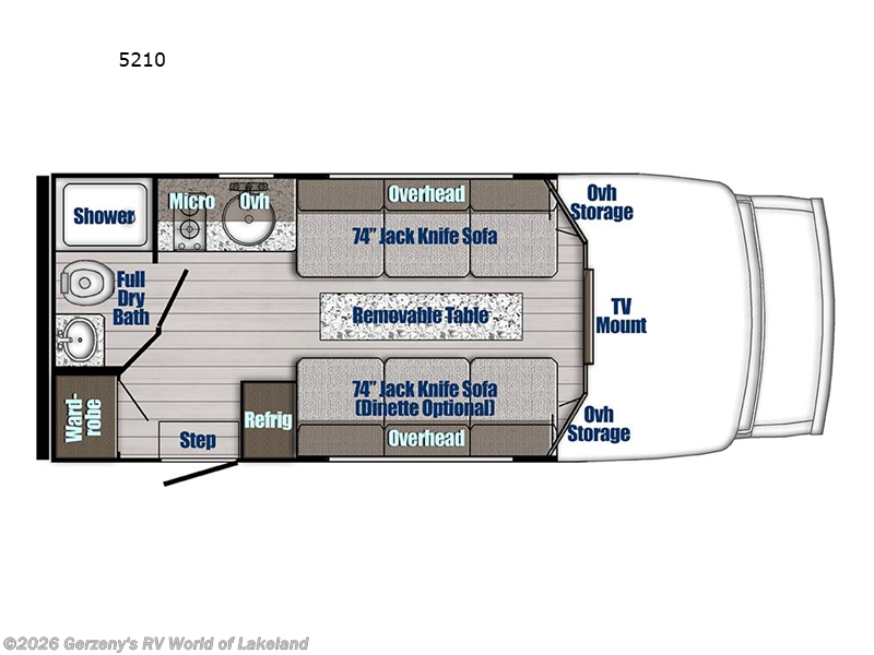2026 Gulf Stream BT Cruiser 5210B - New Class C For Sale by Gerzeny's RV World of Lakeland in Lakeland, Florida