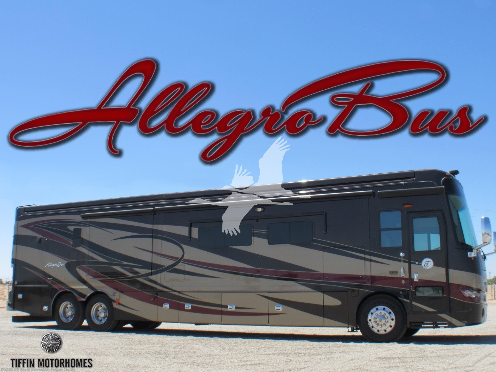 2013 Tiffin Allegro Bus 45LP - Used Class A For Sale by RV World Recreation Vehicle Center in Yuma, Arizona features Fireplace, Air Conditioning