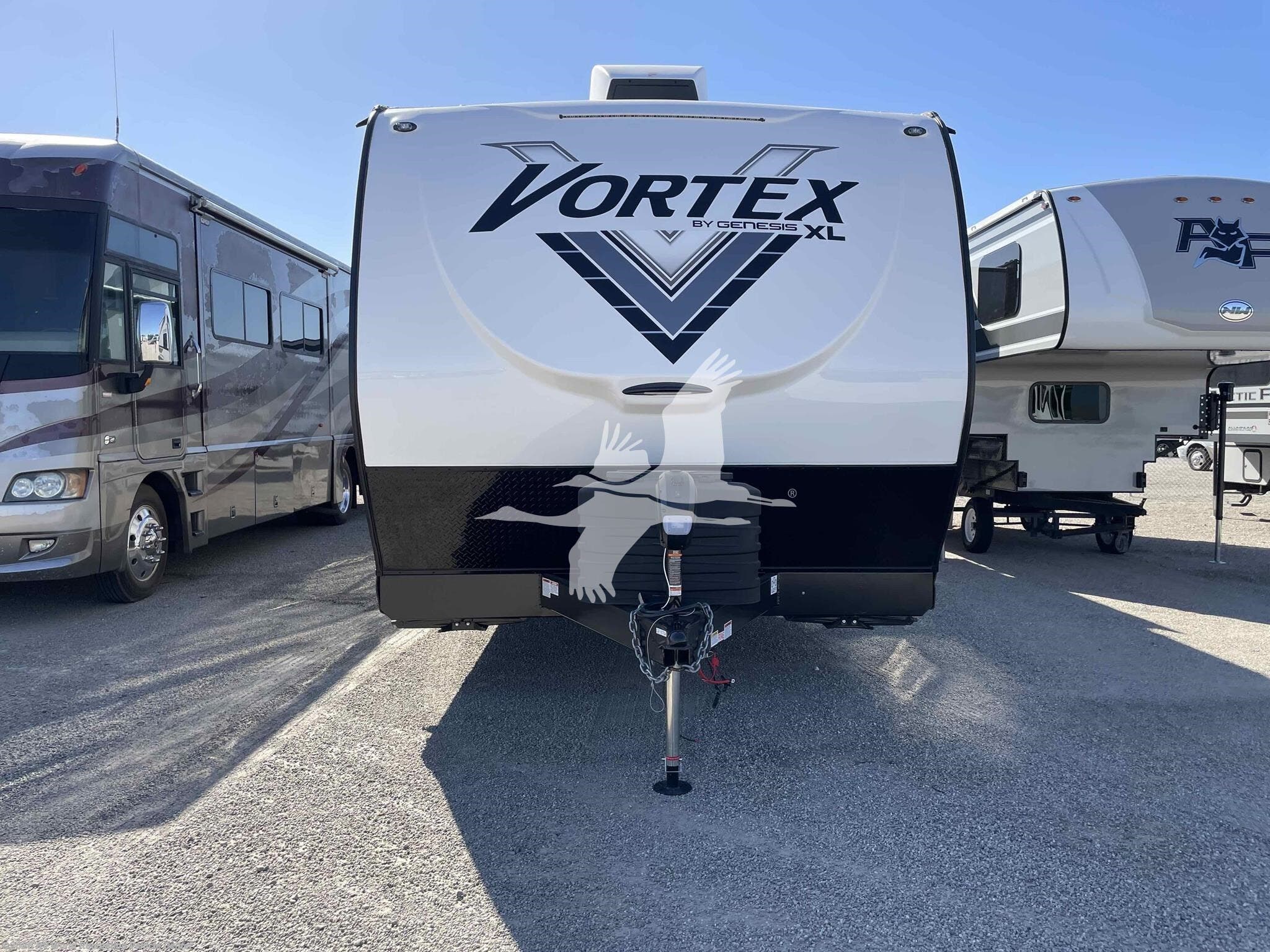 2025 Genesis Supreme Vortex V2715FSXL - New Toy Hauler For Sale by RV World Recreation Vehicle Center in Yuma, Arizona features Air Conditioning