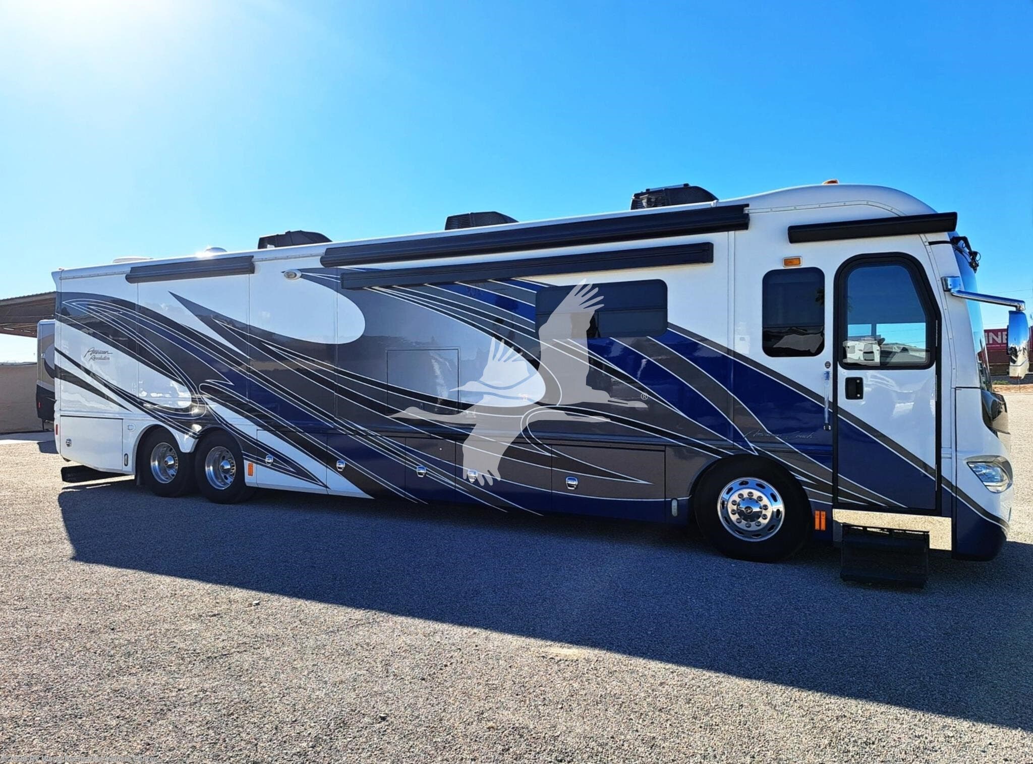 2016 American Coach American Revolution 42G - Used Class A For Sale by RV World Recreation Vehicle Center in Yuma, Arizona features Air Conditioning, Fireplace