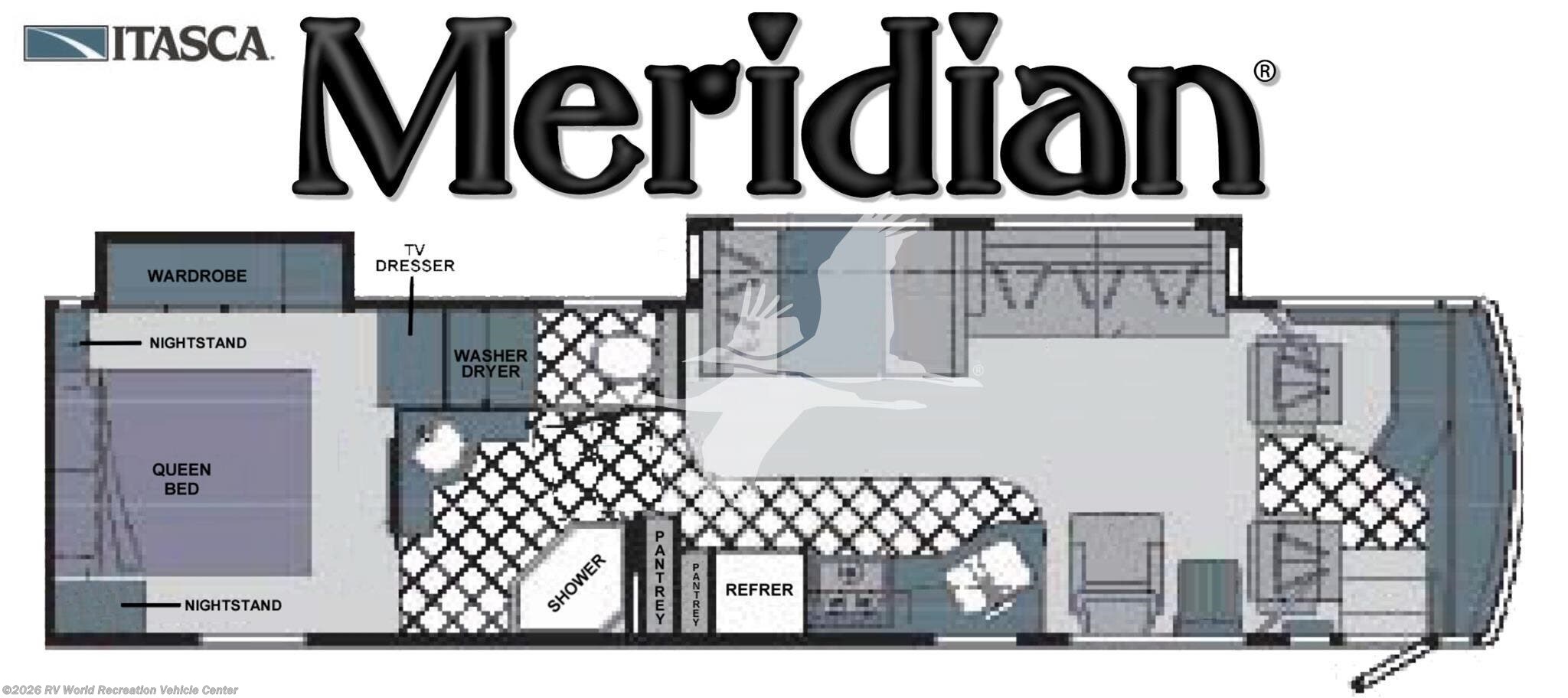 2005 Itasca Meridian 36G - Used Class A For Sale by RV World Recreation Vehicle Center in Yuma, Arizona features Air Conditioning