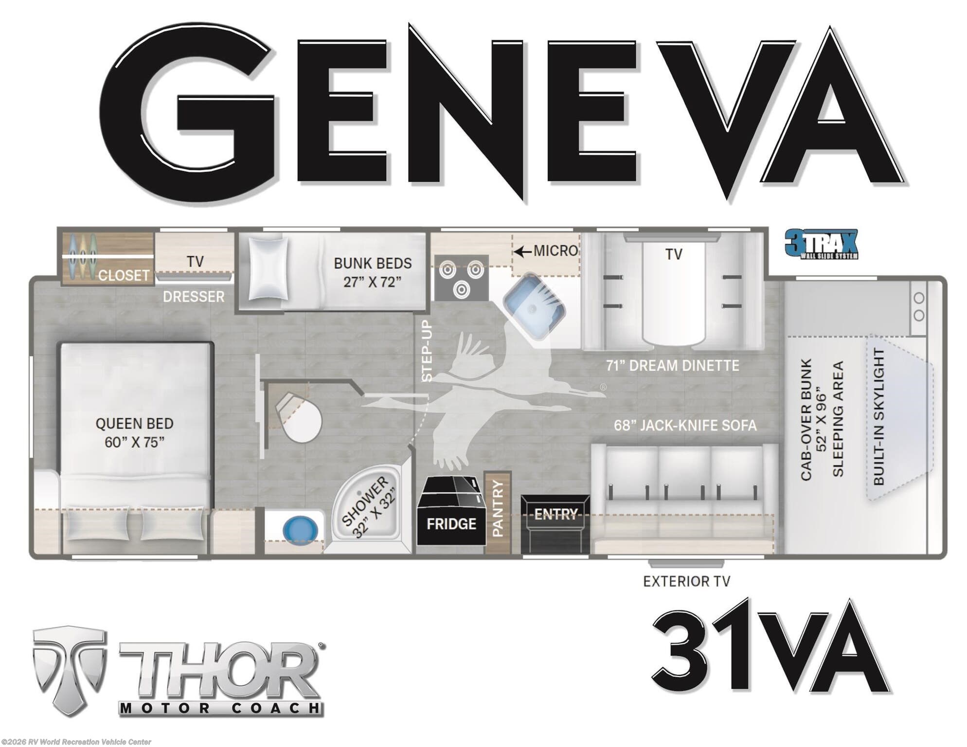 2023 Thor Motor Coach Geneva 31VA - Used Class C For Sale by RV World Recreation Vehicle Center in Yuma, Arizona features Air Conditioning