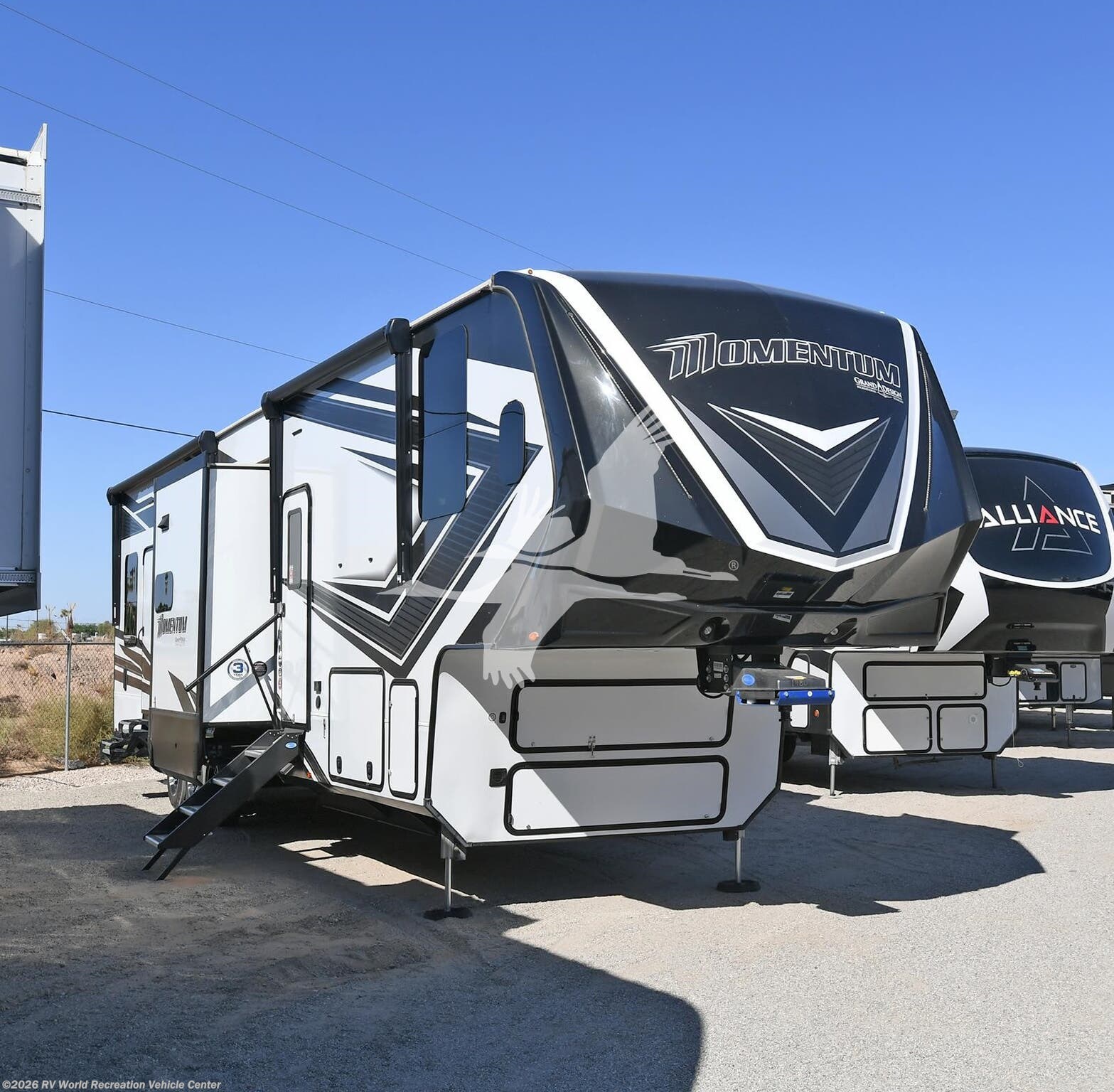 2024 Grand Design Momentum 399TH - Used Fifth Wheel For Sale by RV World Recreation Vehicle Center in Yuma, Arizona features Air Conditioning, Fireplace
