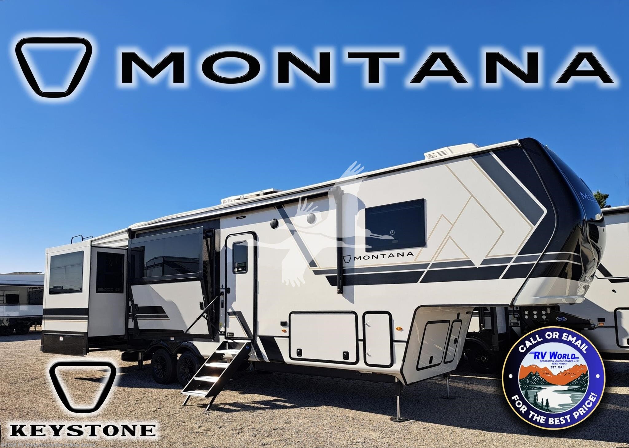 2026 Keystone Montana 3532SP - New Fifth Wheel For Sale by RV World Recreation Vehicle Center in Yuma, Arizona features Air Conditioning, Fireplace