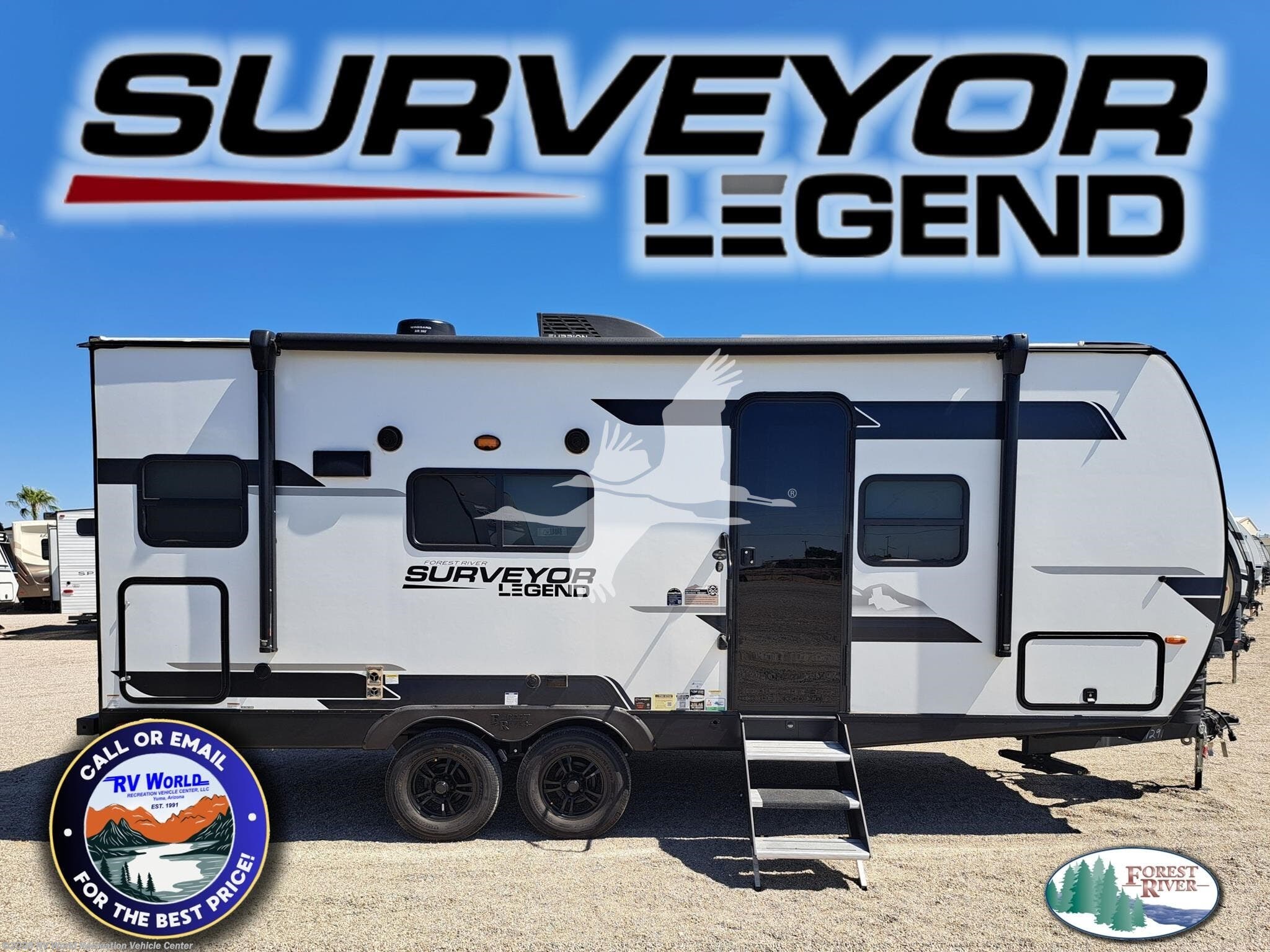 2024 Forest River Surveyor Legend 203RKLE - Used Travel Trailer For Sale by RV World Recreation Vehicle Center in Yuma, Arizona features Air Conditioning