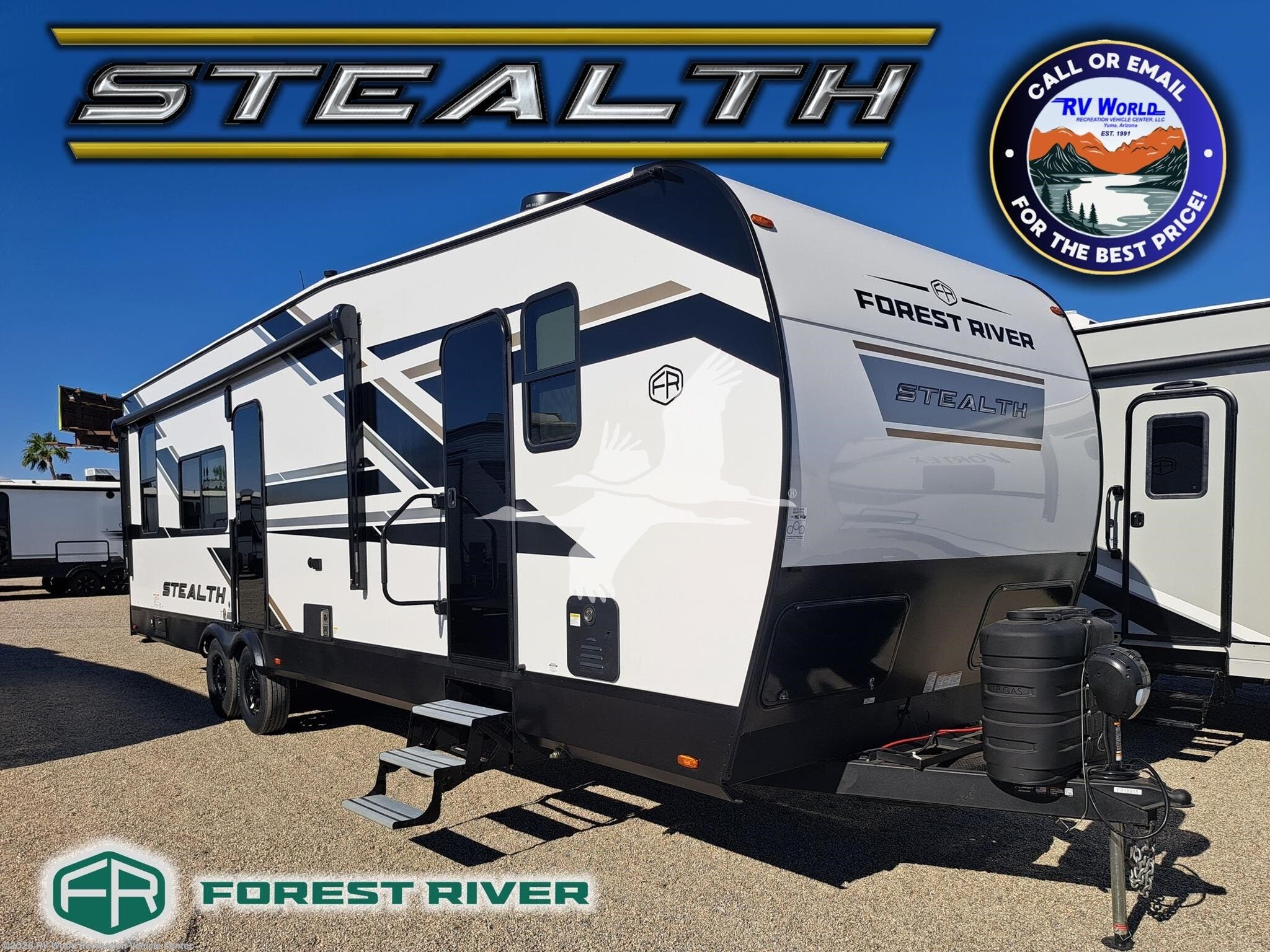 2026 Forest River Stealth 2900 - New Toy Hauler For Sale by RV World Recreation Vehicle Center in Yuma, Arizona features Fireplace, Air Conditioning