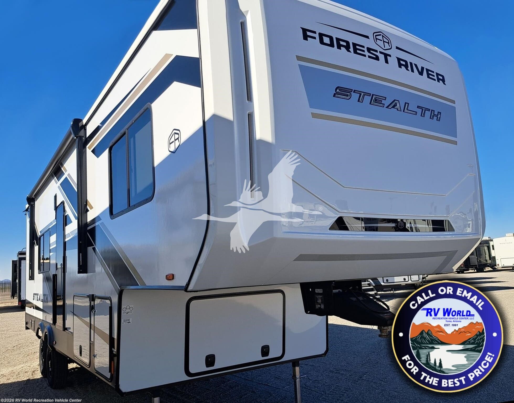 2026 Forest River Stealth 2710 - New Fifth Wheel For Sale by RV World Recreation Vehicle Center in Yuma, Arizona features Air Conditioning, Fireplace