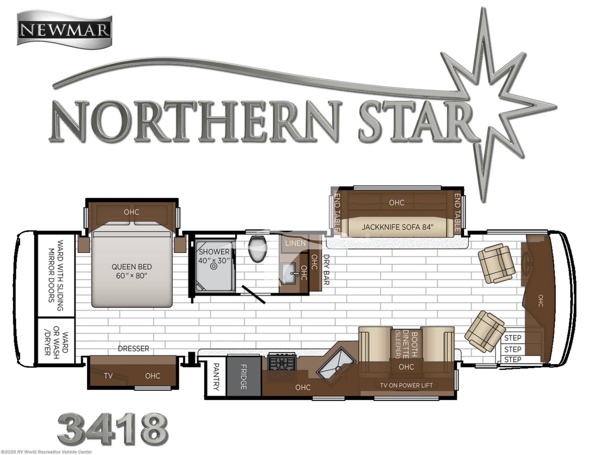 2027 Newmar Northern Star 3418 - New Class A For Sale by RV World Recreation Vehicle Center in Yuma, Arizona