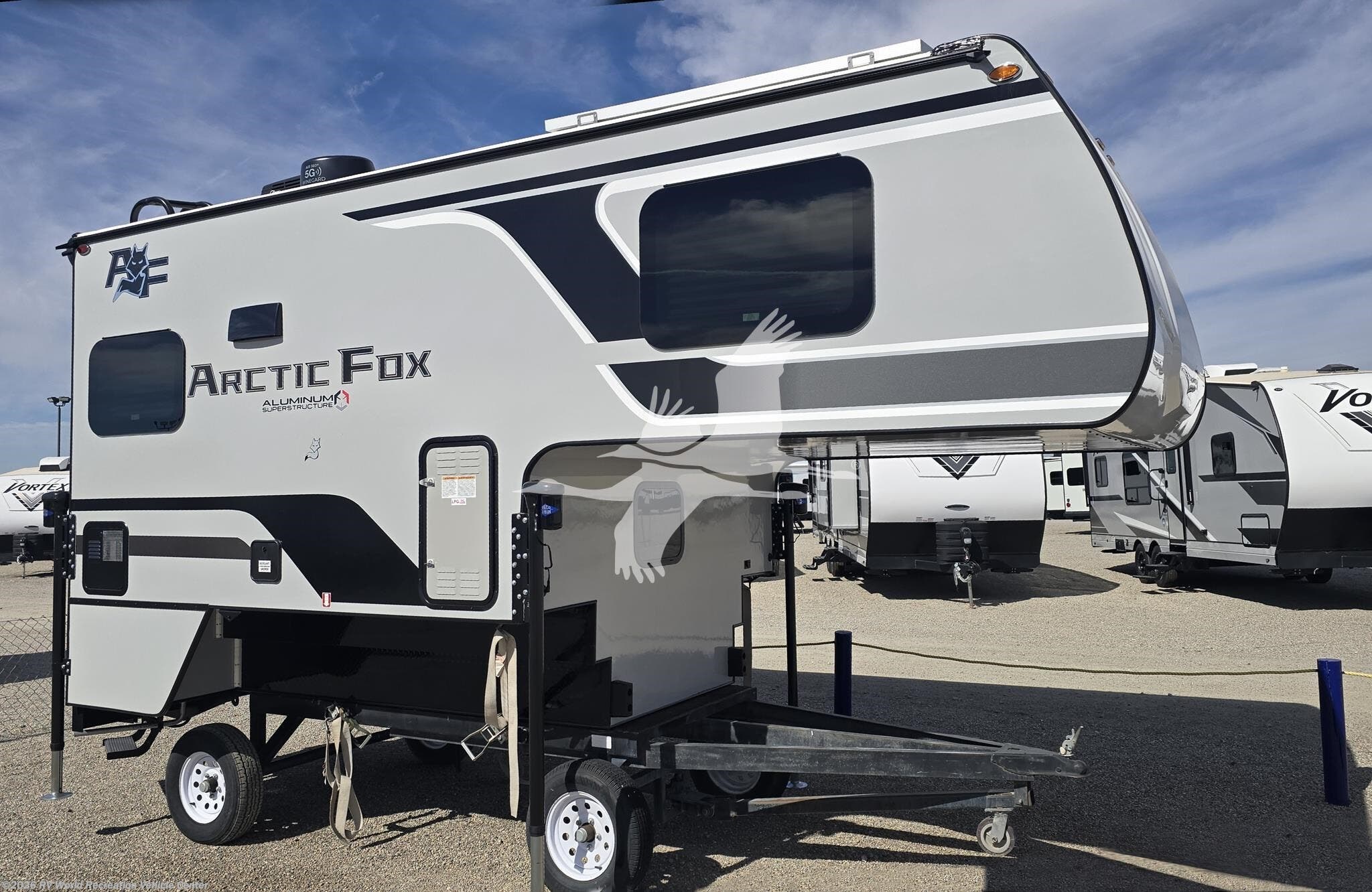 2026 Northwood Arctic Fox 865 - New Truck Camper For Sale by RV World Recreation Vehicle Center in Yuma, Arizona features Leveling Jacks, Air Conditioning