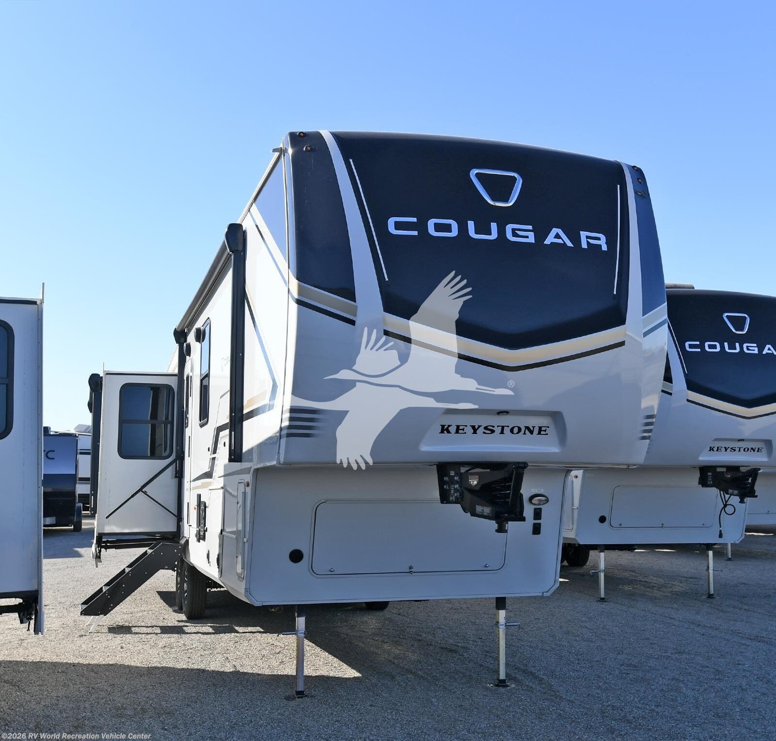 2026 Keystone Cougar 355FBS - New Fifth Wheel For Sale by RV World Recreation Vehicle Center in Yuma, Arizona features Fireplace, Air Conditioning