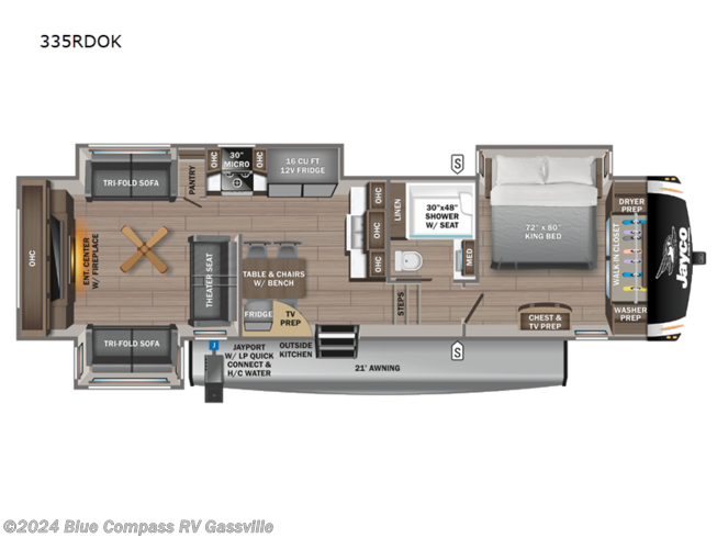 2024 Jayco Eagle 335RDOK - New Fifth Wheel For Sale by Blue Compass RV Gassville in Gassville, Arkansas