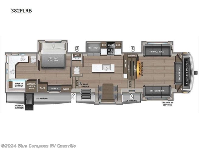 2024 Jayco North Point 382FLRB - New Fifth Wheel For Sale by Blue Compass RV Gassville in Gassville, Arkansas