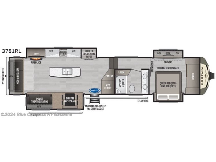 Used 2020 Keystone Montana 3781RL available in Gassville, Arkansas