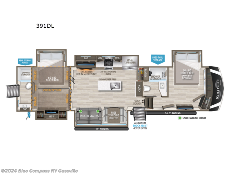 Used 2023 Grand Design Solitude 391DL available in Gassville, Arkansas