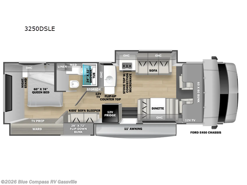 2026 Forest River Sunseeker LE 3250DSLE Ford - New Class C For Sale by Blue Compass RV Gassville in Gassville, Arkansas features Slideout