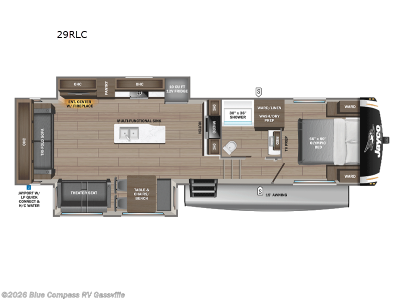 2026 Jayco Eagle HT 29RLC - New Fifth Wheel For Sale by Blue Compass RV Gassville in Gassville, Arkansas features Slideout
