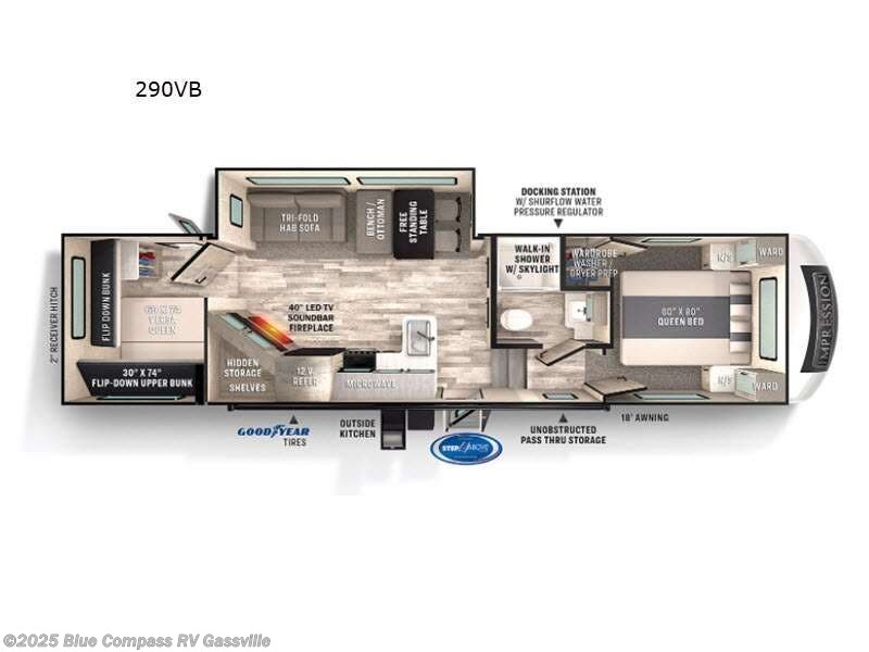 2021 Forest River Impression 290VB - Used Fifth Wheel For Sale by Blue Compass RV Gassville in Gassville, Arkansas features Slideout