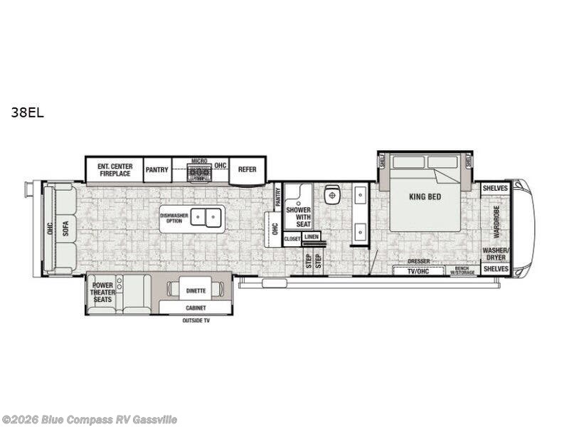 2019 Forest River Cedar Creek Champagne Edition 38EL - Used Fifth Wheel For Sale by Blue Compass RV Gassville in Gassville, Arkansas features Slideout