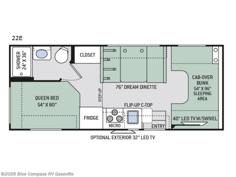2018 Thor Motor Coach Four Winds 22E - Ford - Used Class C For Sale by Blue Compass RV Gassville in Gassville, Arkansas