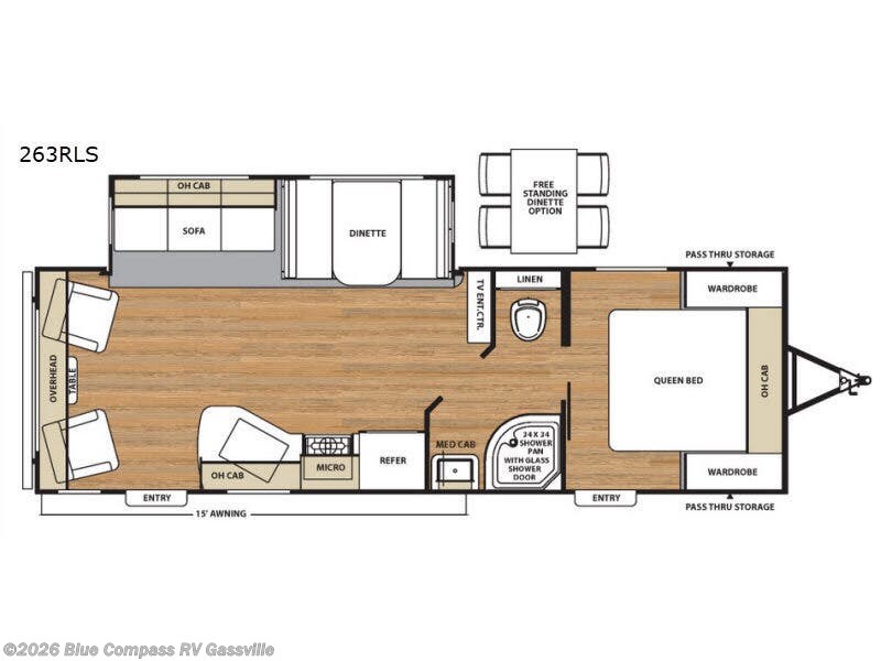 2018 Coachmen Catalina Legacy 263RLS - Used Travel Trailer For Sale by Blue Compass RV Gassville in Gassville, Arkansas features Slideout