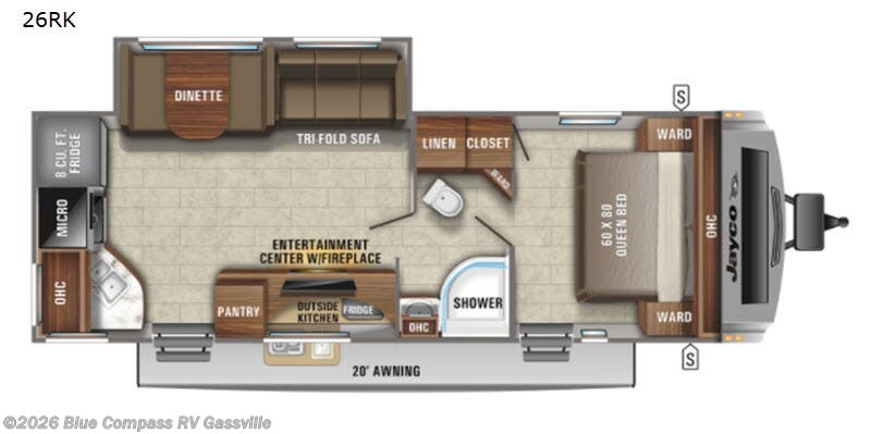 2021 Jayco White Hawk 26RK - Used Travel Trailer For Sale by Blue Compass RV Gassville in Gassville, Arkansas features Slideout