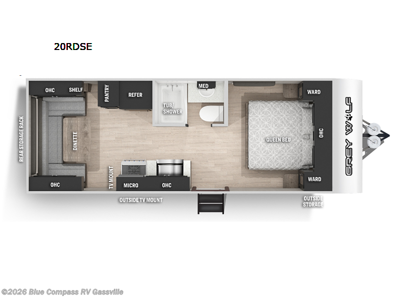 2022 Forest River Cherokee Grey Wolf 20RDSE - Used Travel Trailer For Sale by Blue Compass RV Gassville in Gassville, Arkansas