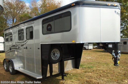 2 Horse Trailer - 2024 Hawk Trailers 2H GN w/Dress, 7'6"x6'8" available New in Ruckersville, VA