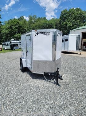 New 2024 Homesteader Intrepid 5x8 w/Single Rear Door, 5'6\" Tall For Sale by Blue Ridge Trailer Sales available in Ruckersville, Virginia