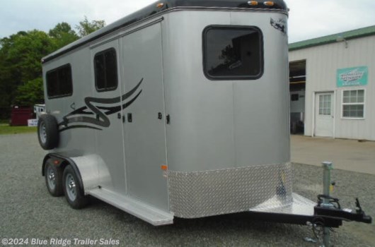 2 Horse Trailer - 2024 Hawk Trailers 2H BP w/Dress, 7'6"x6'8" available New in Ruckersville, VA