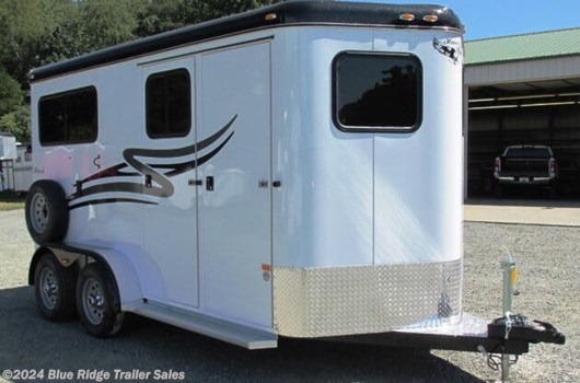 2 Horse Trailer - 2024 Hawk Trailers 2H BP w/Dress, 7'6"x6'8" available New in Ruckersville, VA