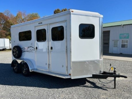 &lt;p&gt;SALE!!! 2024 Homesteader 2H BP w/Dress (214FB), 7&#39;8&quot;x7&#39;, White, Shelby Flooring, All Aluminum Roof, Aluminum Lined Ceiling and Walls, Rear Ramp w/Curtain Doors w/Windows in the Curtains, Aluminum Wheels, Tubular &amp;amp; Removable Head &amp;amp; Shoulder Dividers, 2 Escape doors, 2 Saddle Racks, Bridle Racks, Blanket Bars, Brush Box, LED Lights, Loading Light at Rear Ramp, Dome Lights in Horse Area and Dressing Room, Hay Bags, Mounted Spare Tire, GVWR 7000, Empty 3833, Carry 3167&lt;/p&gt;