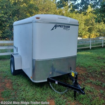 &lt;p&gt;2024 Homesteader Challenger, 5x8, Single Rear Door, 5&#39;8&quot; Tall, White, SA, Round Front, 15&quot; Tires, 2&quot; Ball, LED lights, Baked Enamel Finish, Flow-Thru Sidewall Vents, GVWR 2990, Empty 880, Carry 2110&lt;/p&gt;