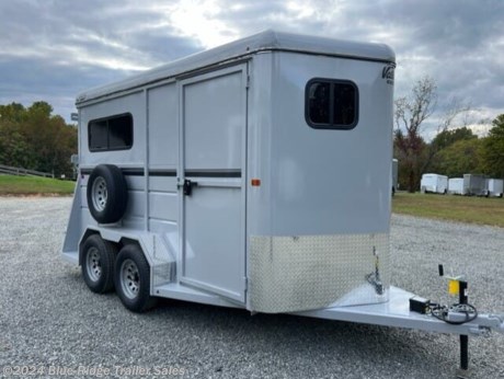&lt;p&gt;2024 Valley 2H BP Thoroughbred Trailer, 7&#39;6&quot;x6&#39;8&quot;, 14&quot; Long, Silver, Rear Ramp w/Curtain Doors, 2 Escape Doors, Remote Dome Switch, Pressure Treated Wood Floor w/Mats, Removable Partition, Wood Lined, 3 Saddle Racks, Bridle Hooks, Brush Box, Inside Ties, Stone Guard on Front and Fenders, Spare Tire, GVWR 7000, Empty 3540, Carry 3460&lt;/p&gt;
