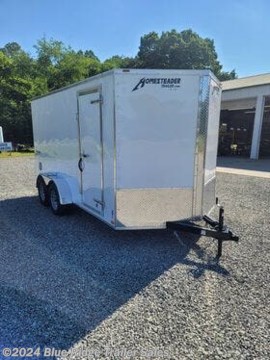 &lt;p&gt;2024 Homesteader (714IT) Intrepid, 7x14, 6&#39;6&quot; Tall, TA, White, Rear Ramp, Cross Members 16&quot; OC, 2&#39; V-Nose, Aluminum Exterior, One Piece Aluminum Roof, LED Lights, 3/4&quot; Exterior Grade Plywood Floor, 3/8&quot; Plywood Interior Wall Liner, 32&quot; Side Entry Door, Interior Dome Light, 15&quot; Trailer Rated Tires, E-Z Lube Hub Axles, GVWR 7000, Empty 2000, Carry 5000&amp;nbsp;&lt;/p&gt;