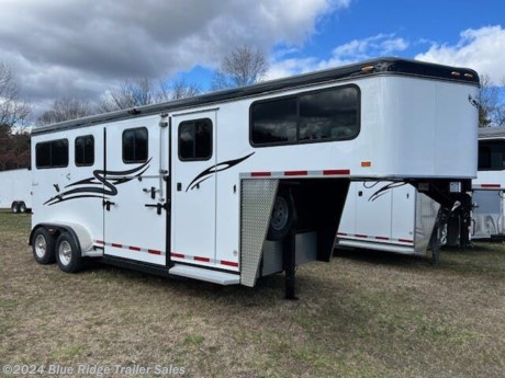 &lt;p&gt;2024 Hawk Classic Elite 2H GN w/4&#39; Dress and 60&quot; Side Ramp, 7&#39;8&quot;x6&#39;8&quot;, White, Shelby Flooring in HA, Rubber Floor in Dress, 1 Escape Door, Removable Tubular Head and Shoulder Dividers, Pass Through Door in Dress, Rear Ramp w/Curtain Doors &amp;amp; Windows in the Curtain Doors, Loading Lights, Interior Lights, 2-5200lb Axles, Bulldog GN Jack, 2 Saddle Racks, Bridle Hooks, Brush Box, Hay Bags, Spare Tire. GVWR 10400, Empty 5312, Carry 5088&amp;nbsp;&lt;/p&gt;