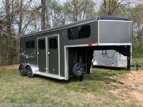 &lt;p&gt;2024 Homesteader 2H GN w/3&#39;6&quot; Dress, 7&#39;8&quot;x7&#39;, Charcoal, Shelby Flooring in HA, All Aluminum Roof, Aluminum Lined and Insulated Ceiling and Walls, Rear Ramp w/Curtain Doors w/Windows in Curtains, Aluminum Wheels, Tubular Head &amp;amp; Shoulder Dividers, Removable Partitions, 2 Escape doors, 2 Saddle Racks, Bridle Racks, Brush Box, Blanket Bars, LED Lights, Loading Light at Rear Ramp, Dome Lights in Horse Area and Dressing Room, Mounted Spare Tire, GVWR 7000, Empty 4540, Carry 2460 17020/628/17648/.76 Vin 5HAGL1428RN129597&lt;/p&gt;