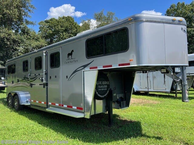 6x29 Horse Trailer for sale | Used Hawk Trailers 2H GN w/Side Ramp ...