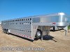 2024 Platinum Coach 32' Stock Trailer 8 wide with 3-7,200# axles 16 Head Livestock Trailer For Sale at Circle M Trailers in Kaufman, Texas