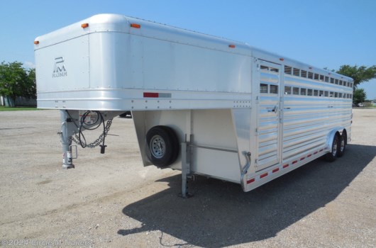 6 Head Livestock Trailer - 2023 Platinum Coach 24' stock trailer 8 WIDE AND 7 TALL!!! available New in Kaufman, TX