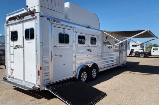 3 Horse Trailer - 2024 Platinum Coach Outlaw 3 Horse 12'8" SW SIDE LOAD + OUTLAW available New in Kaufman, TX