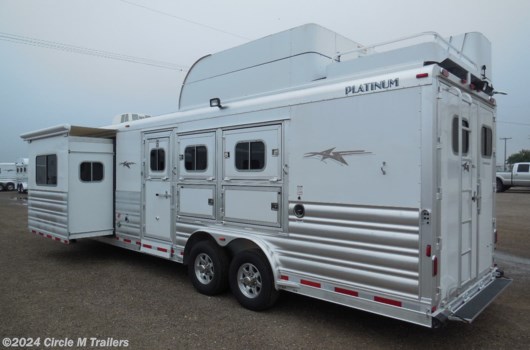 3 Horse Trailer - 2025 Platinum Coach Outlaw 3H Side Load with Slide Out!! BEAUTIFUL!! available New in Kaufman, TX
