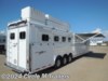 2023 Platinum Coach Outlaw 4H 16' 8" side/slide WI-FI Smart TV's!! OUTLAW 4 Horse Trailer For Sale at Circle M Trailers in Kaufman, Texas