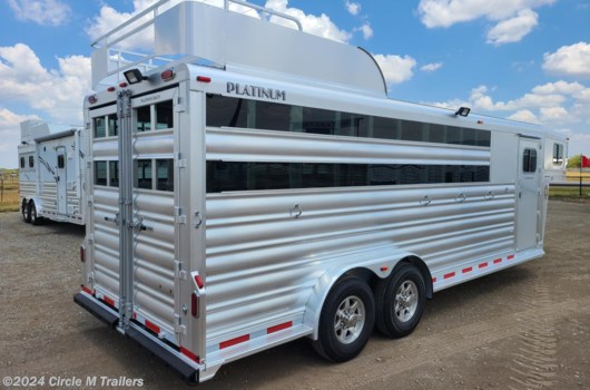 4 Horse Trailer - 2024 Platinum Coach 22' Stock Combo 7'6" wide..SWING OUT SADDLE RACK! available New in Kaufman, TX