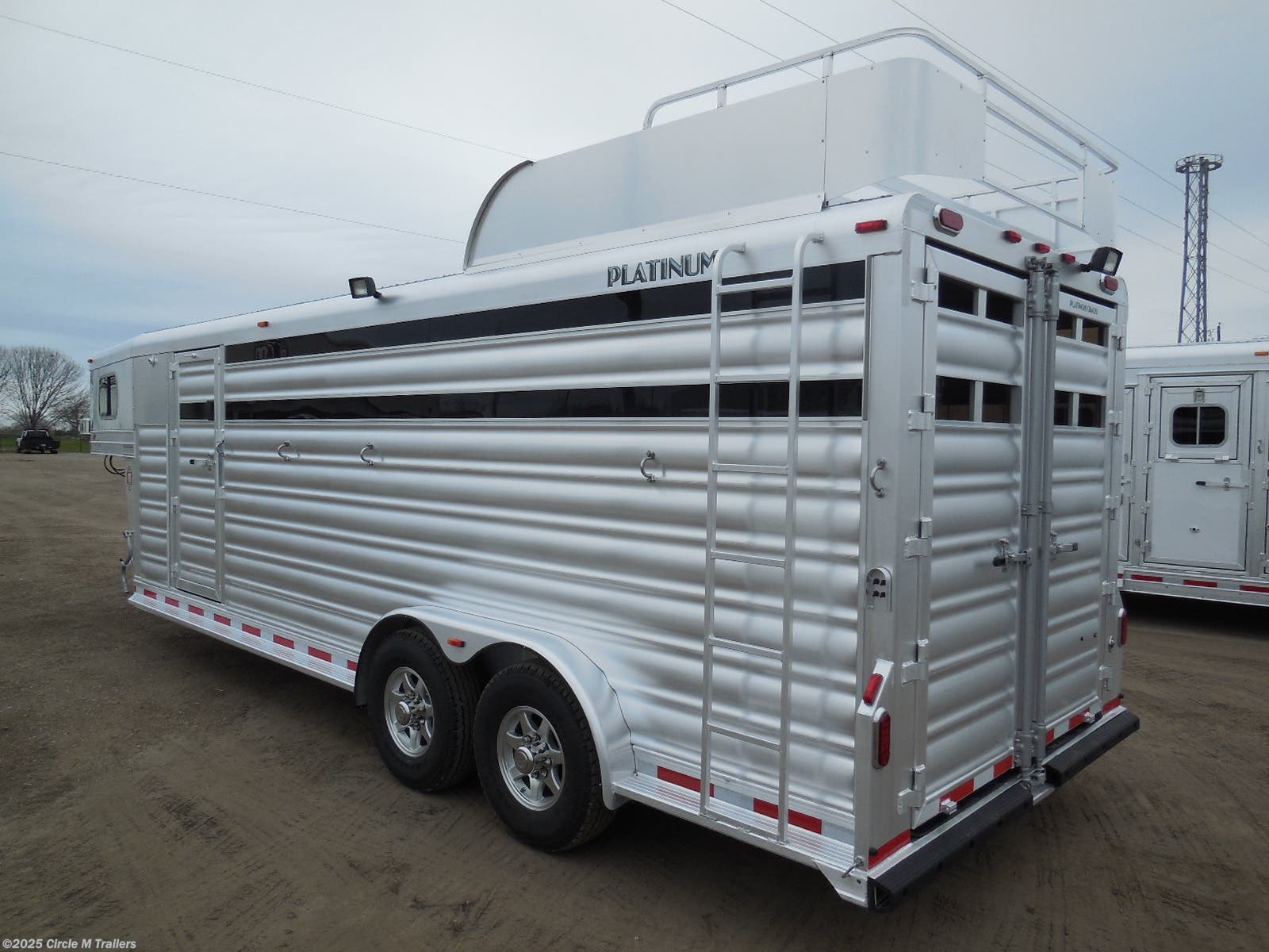 4 Horse Trailer for sale New 2024 Platinum Coach 22' Stock Combo 7'6