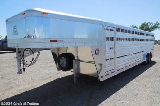 12 Head Livestock Trailer - 2024 Platinum Coach 28' Stock Trailer 8 wide with 2-8,000# axles available New in Kaufman, TX