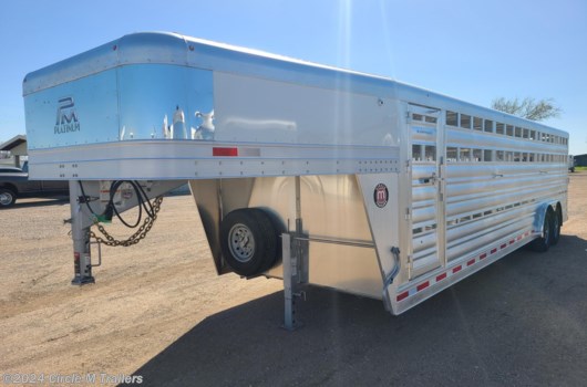12 Head Livestock Trailer - 2024 Platinum Coach 28' Stock Trailer 8 Wide with 2-8,000# axles available New in Kaufman, TX