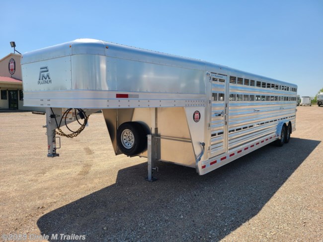 2025 Platinum Coach 28' Stock Trailer 8 Wide with 2-8,000# axles