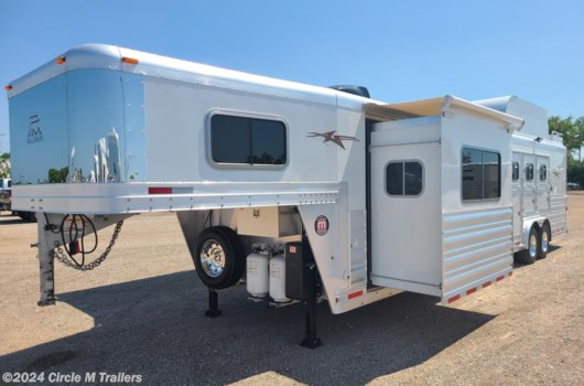 4 Horse Trailer - 2024 Platinum Coach Outlaw 4 Horse 13'8" SW Outlaw SIDE LOAD SLIDE OUT available New in Kaufman, TX