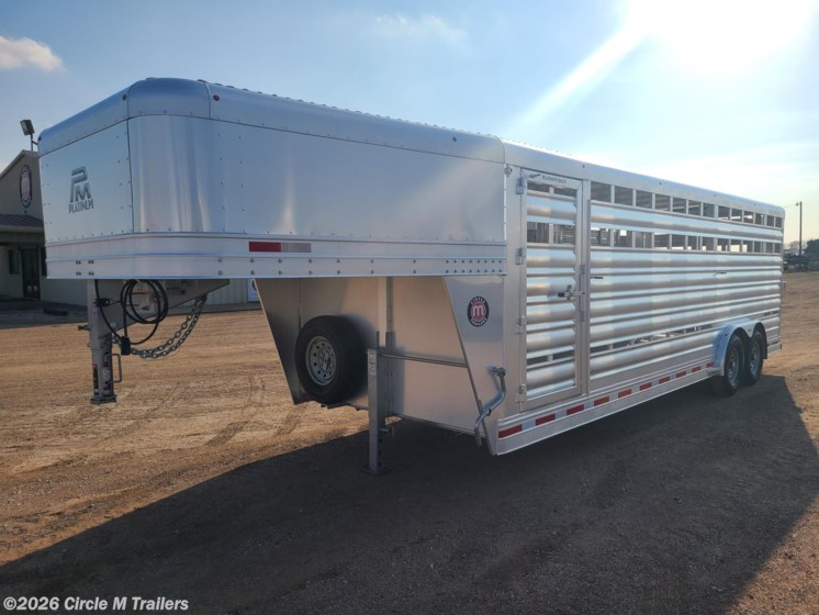 8x24 Cattle/Livestock Trailer for sale | New Platinum Coach 8 x 24 x 7 ...