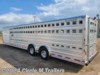 2025 Platinum Coach 33' Spread Axle SHOW STOCK + 2 Sliding Gates!! 12 Head Livestock Trailer For Sale at Circle M Trailers in Kaufman, Texas